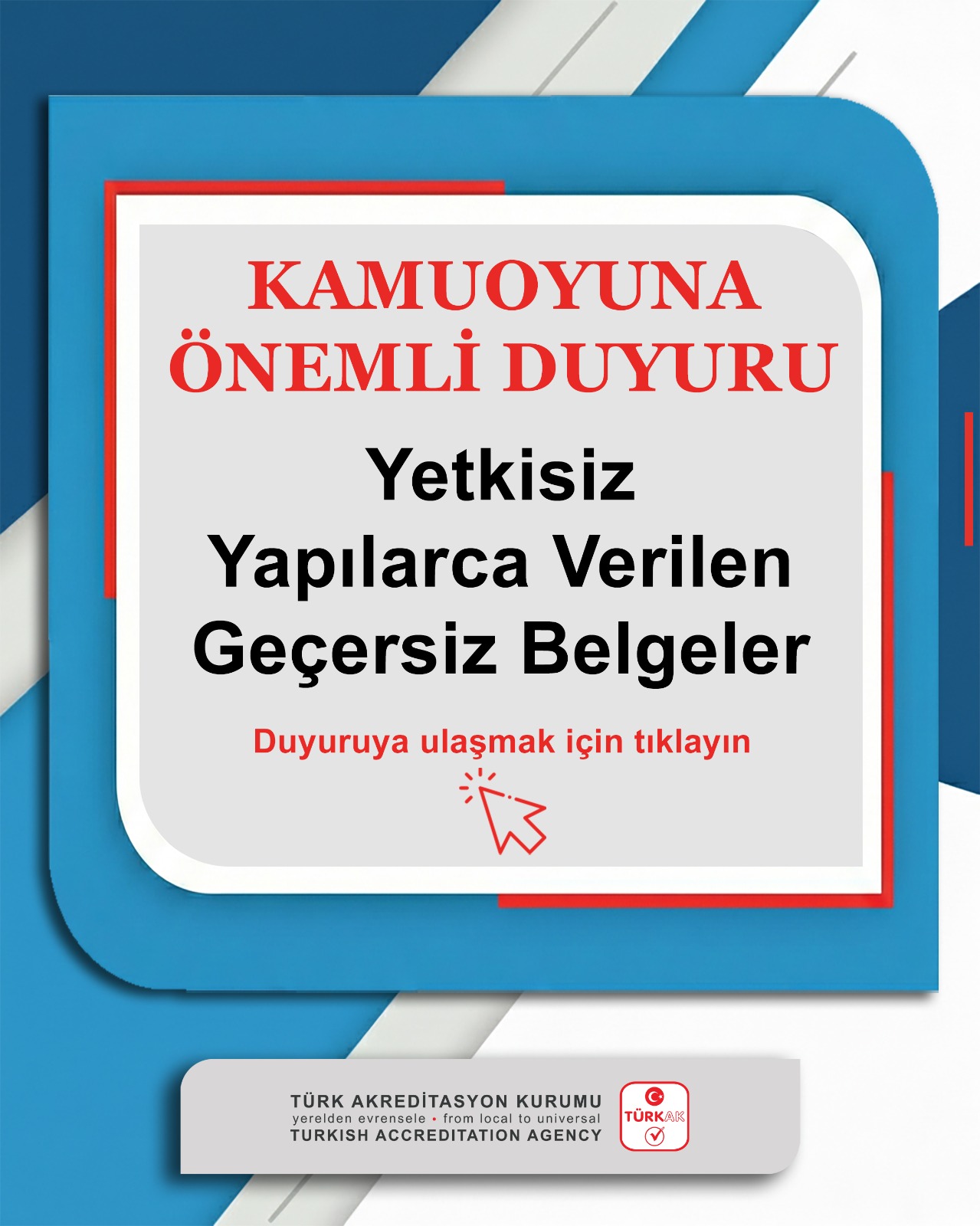 Yetkisiz Belgeler Bildirimi